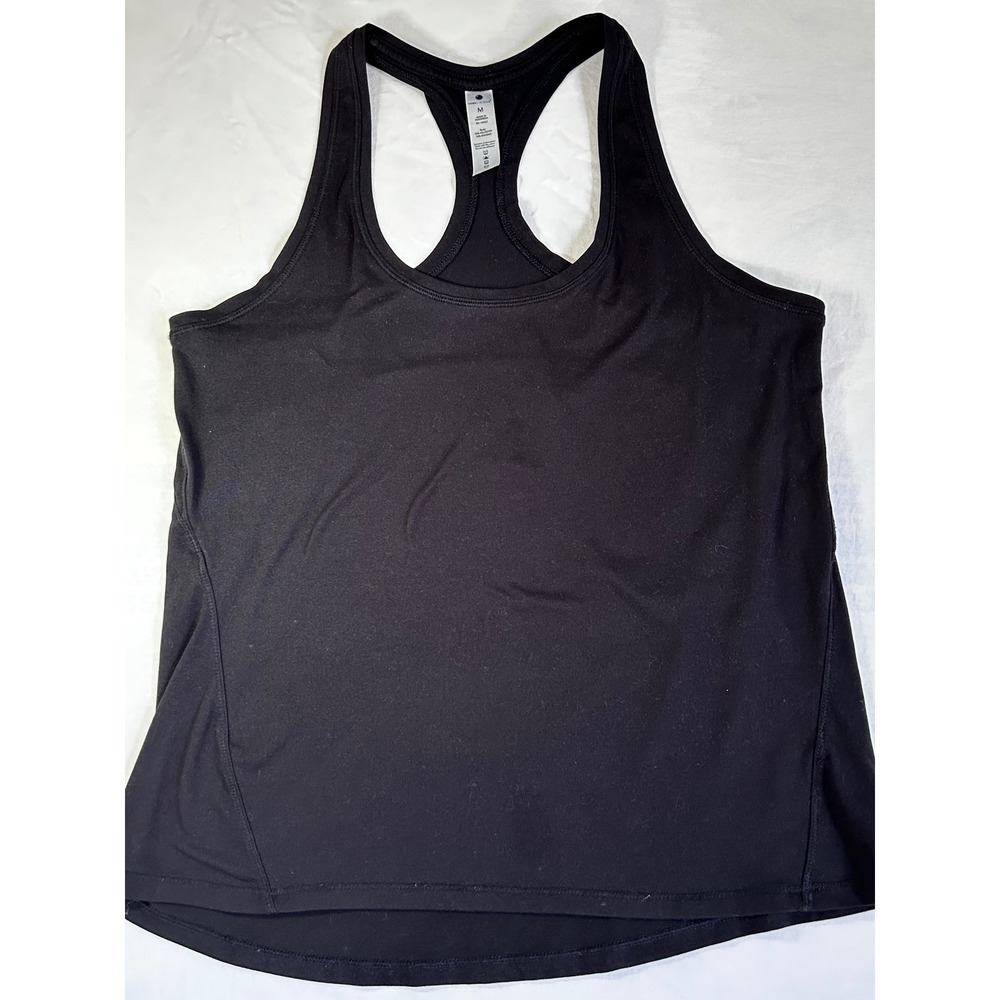 Yogalicious Womens Black Racerback Activewear Tank Size Medium Athletic Shirt